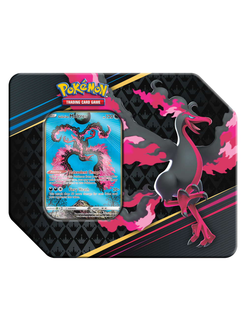 Pokémon Crown Zenith Premium Art Tin (Galarian Moltres)
