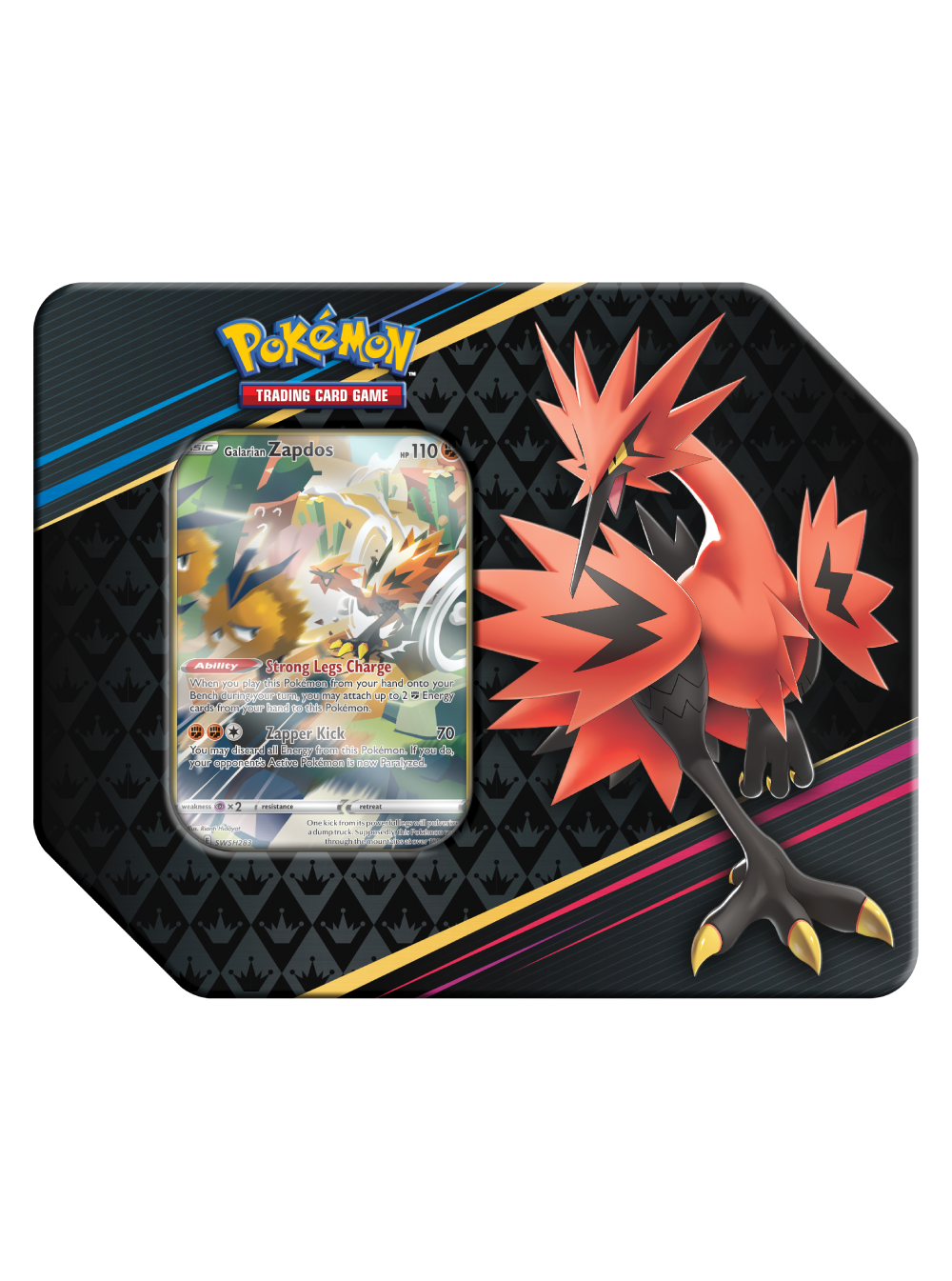 Pokémon Crown Zenith Premium Art Tin (Galarian Zapdos)