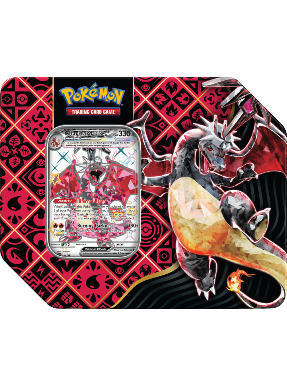 Pokémon Paldean Fates Premium Art Tin - Charizard