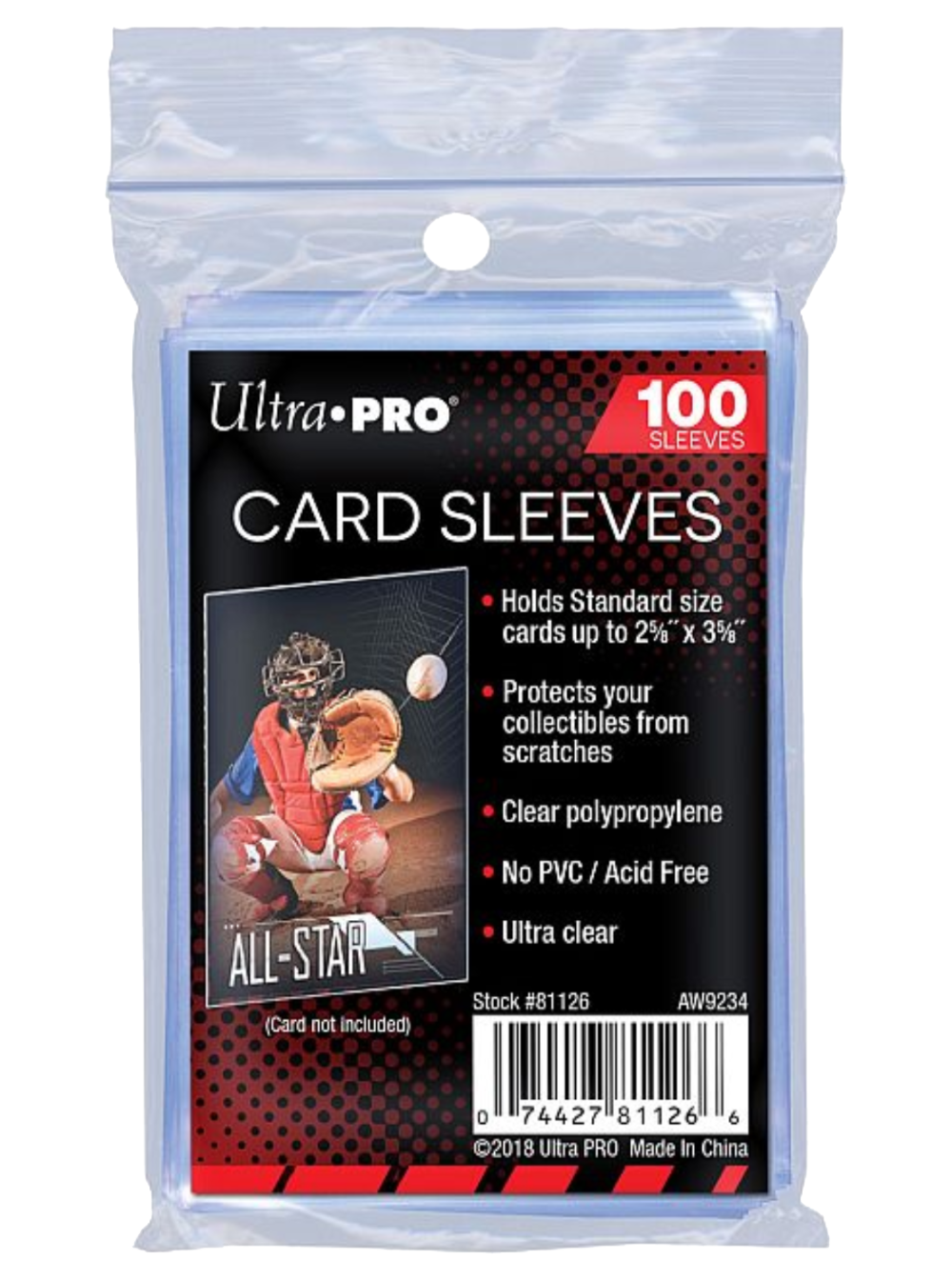 Ultra Pro Standard Sleeves 100 pcs