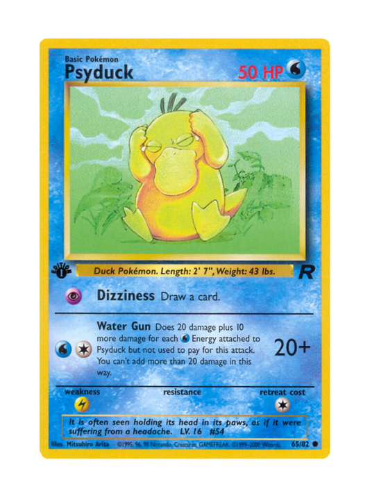 Pokémon Psyduck 1st Edition TR 65/82